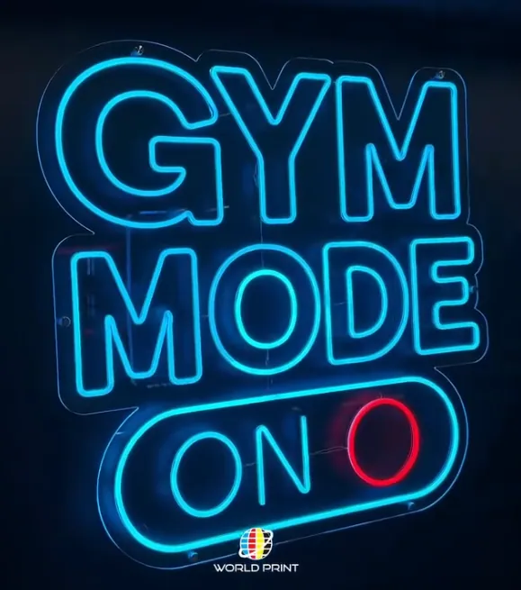 Gym Mode neon peshlavhasi