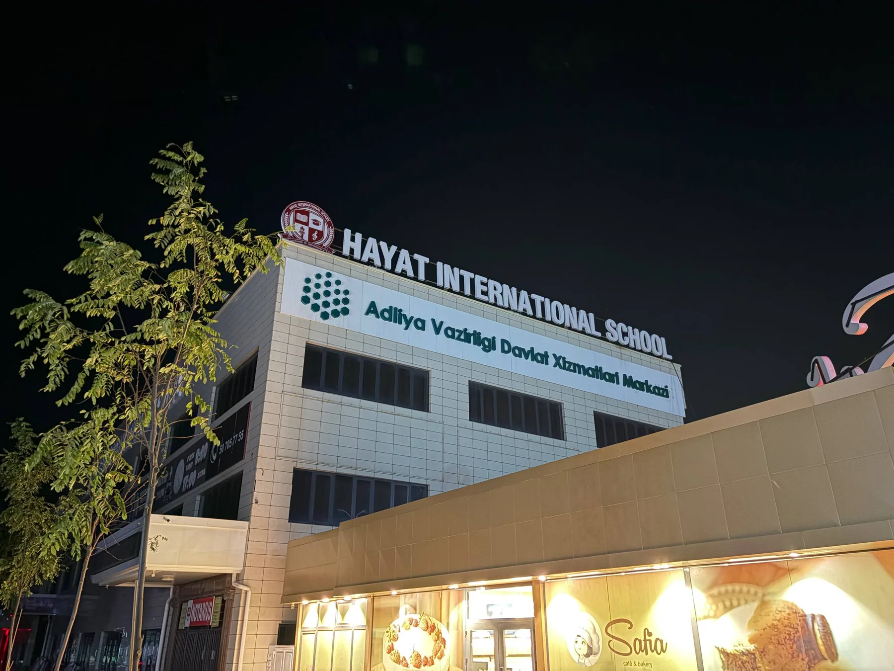 Hayat International School yoritiladigan harflari