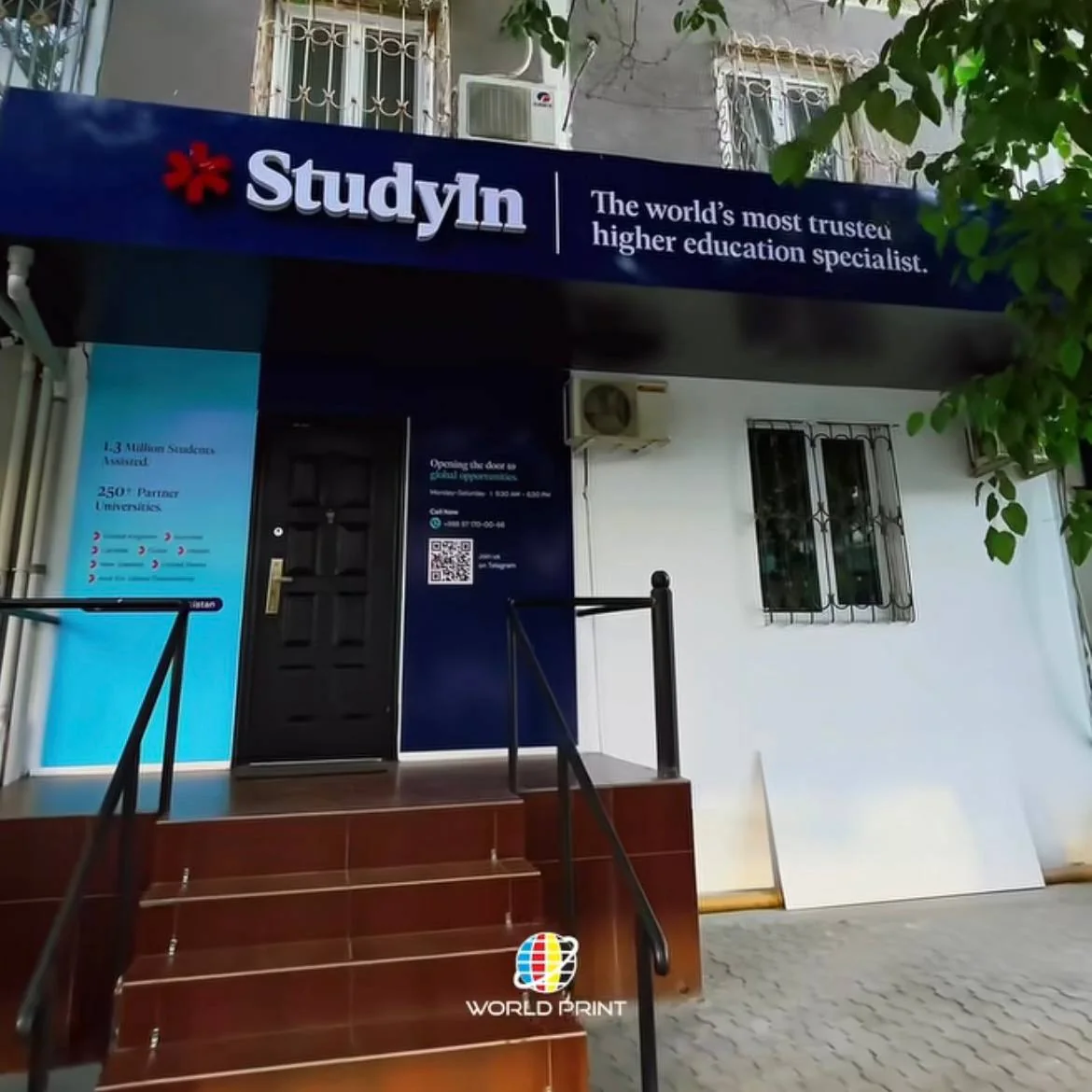 StudyIn fasadini to‘liq bezash